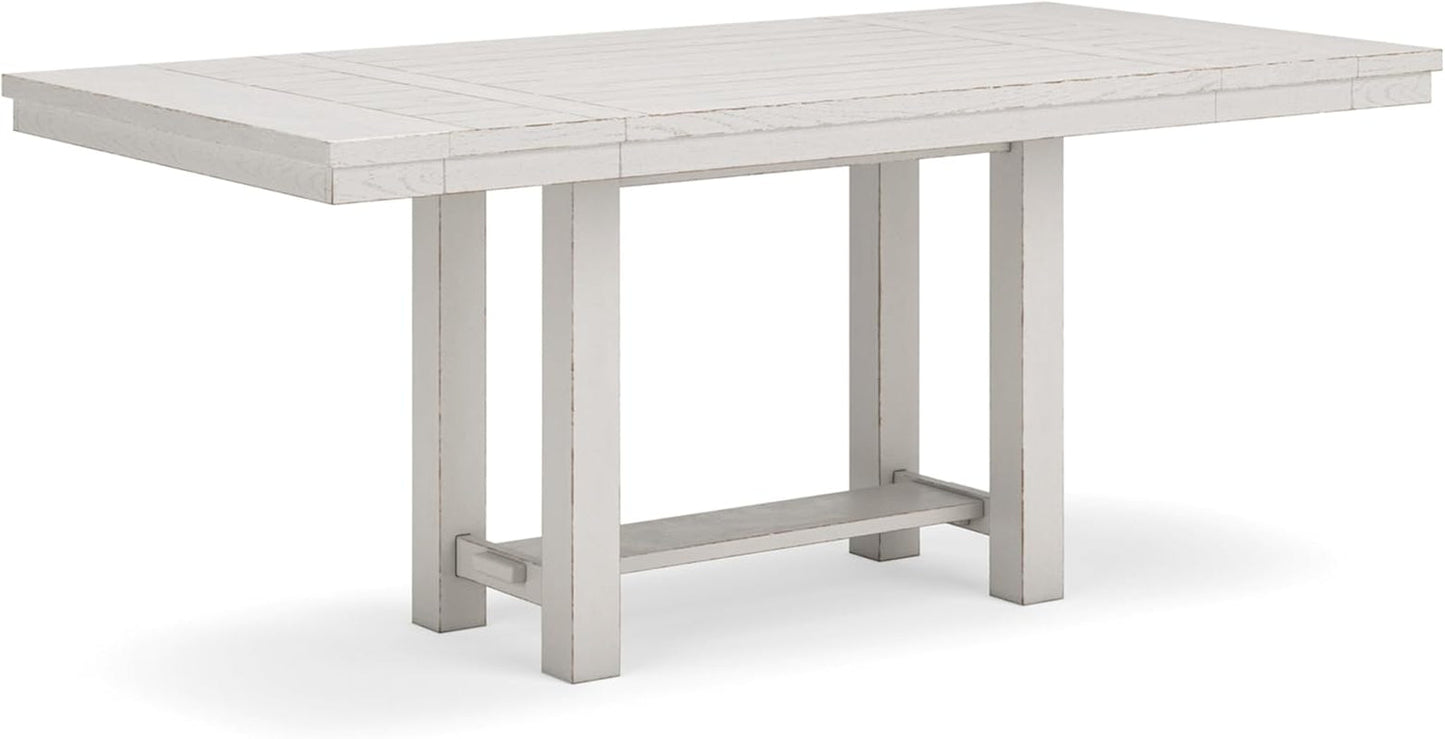 Robbinsdale Counter Height Dining Extension Table, 42" W X 86" D X 36" H, White