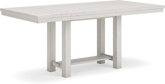 Robbinsdale Counter Height Dining Extension Table, 42" W X 86" D X 36" H, White